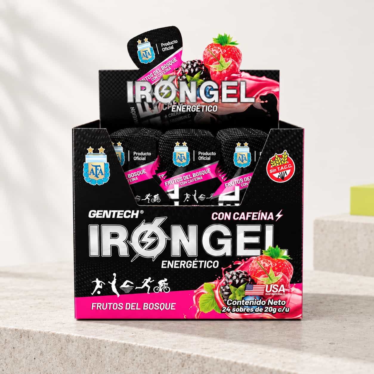 Iron Gel con Cafeína x24